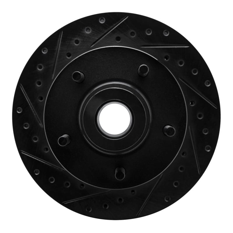 R1 Concepts — R1 1985-1997 Dodge Ramcharger RWD Front Left Drilled & Slotted Black Brake Rotor
R1 Brake Rotor Drill