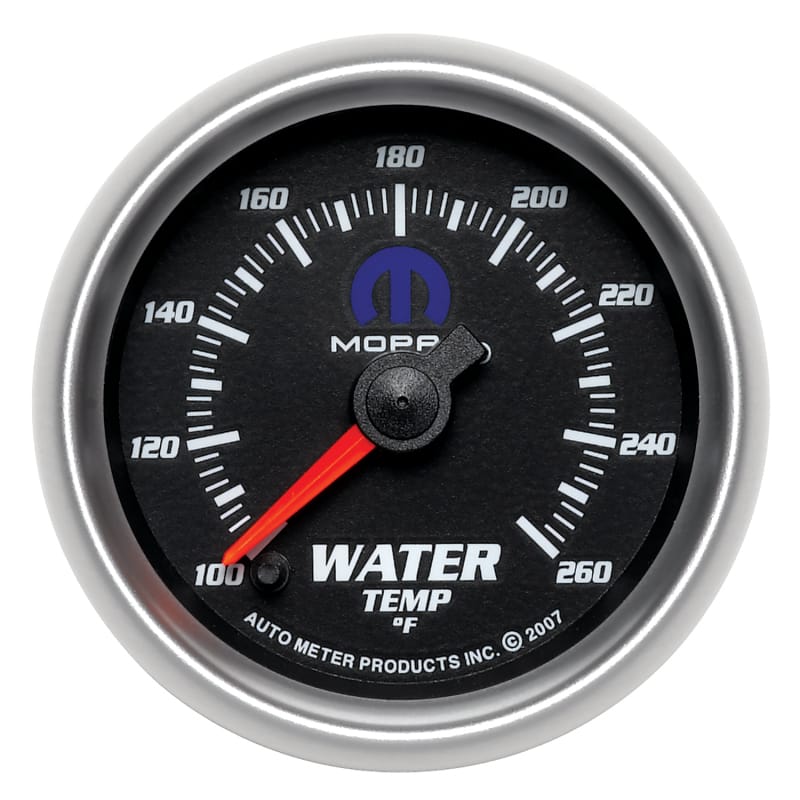 AutoMeter — AutoMeter Gauge Water Temp 2-1/16in. 100-260 Deg. F Digital Stepper Motor Black Mopar
MOPAR #77060053, 2-1
