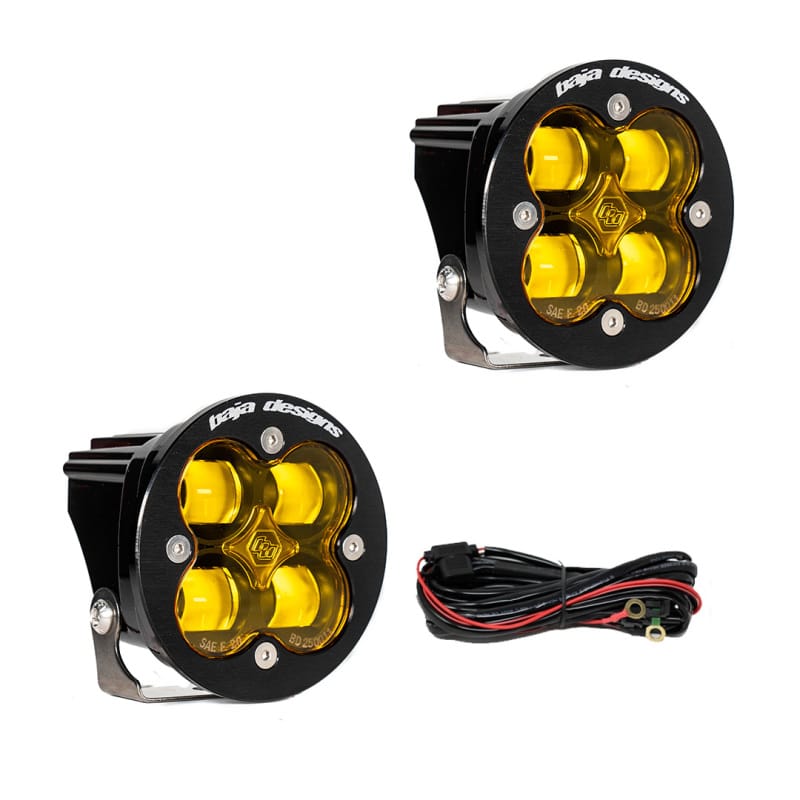 Baja Designs — Baja Designs Squadron R SAE LED Spot Light - Amber - Pair