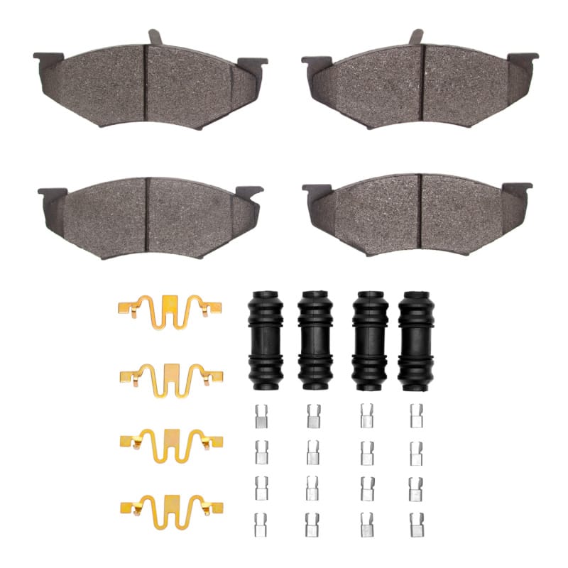 DFC — DFC 820090 Chrysler Town & Country Front 5000 Advanced Semi Metallic Brake Pads and Hardware Kit
DFC Brake Pad Set