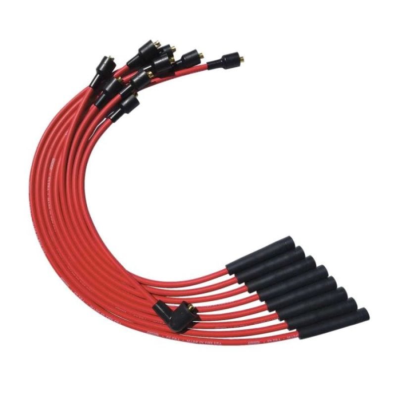 Moroso — Moroso SB Chrysler Mopar 273/318/340/360 Str Plug Boots Non-HEI Ultra Spark Plug Wire Set - Red
