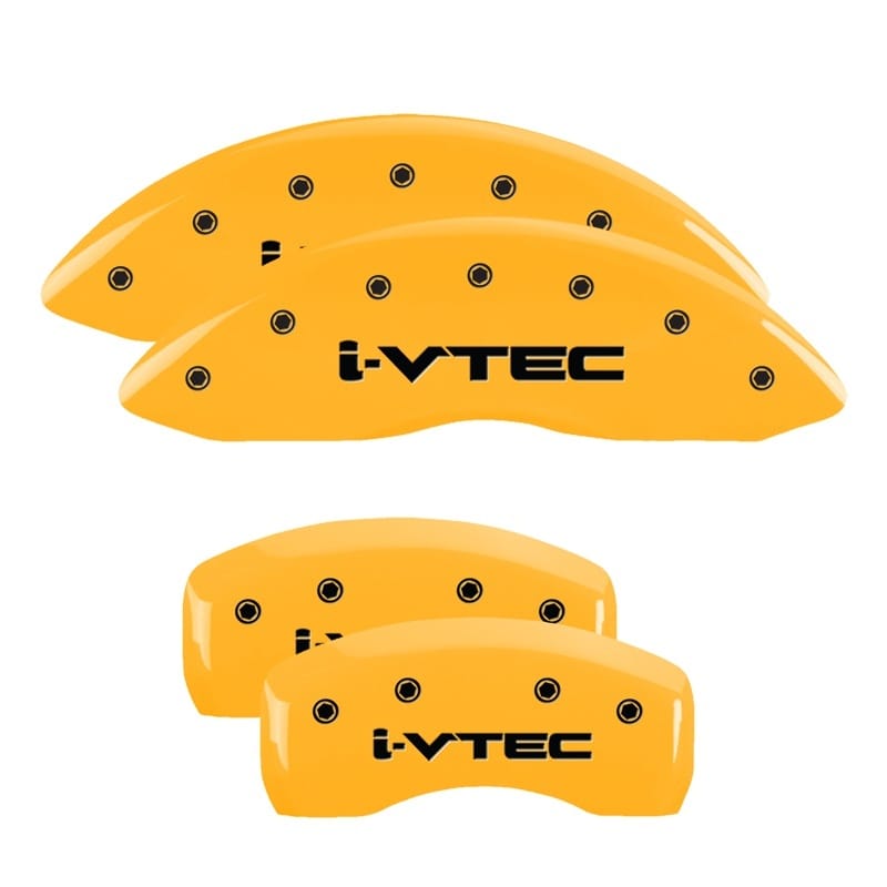 MGP — MGP 4 Caliper Covers Engraved Front & Rear I-Vtec Yellow Finish Black Char 2017 Acura ILX
Caliper Covers