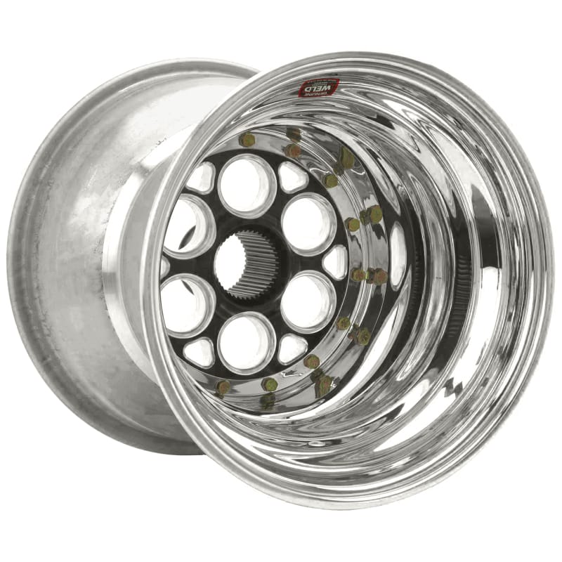 Weld — Weld Magnum Sprint 15x17 / 42-Spline / 5in. BS Black Wheel - Outer Beadlock w/6-Dzus Cover