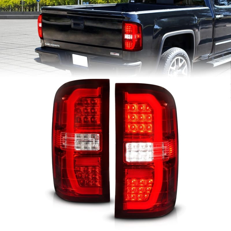 ANZO — ANZO 14-18 GMC Sierra 1500 LED Taillights Red/Clear
Tail Light Set