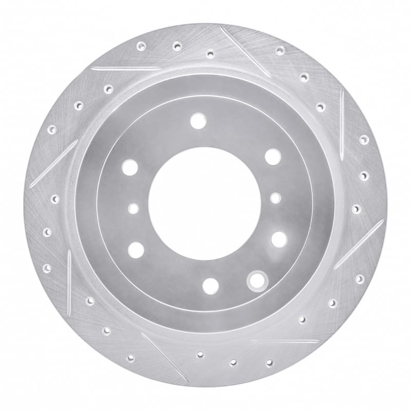 R1 Concepts — R1 08-14 Mitsubishi Montero Limited (Mexico) Rear Right Drilled & Slotted Silver Brake Rotor
R1 Brake Rotor Drill