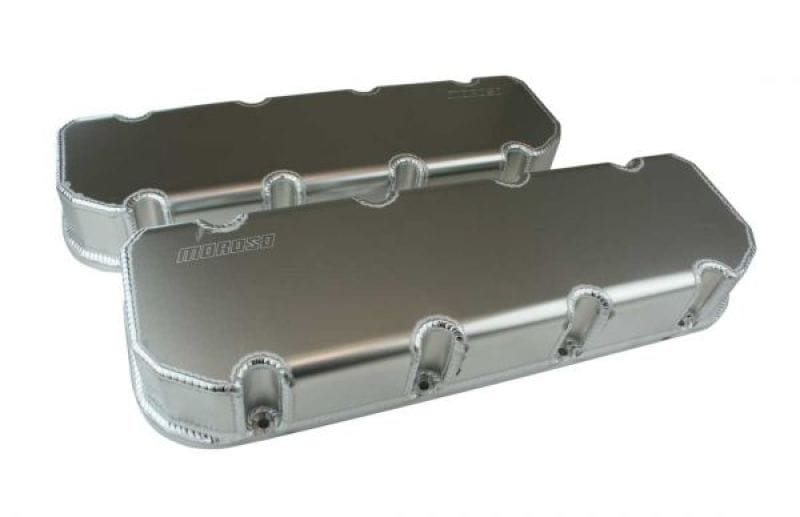 Moroso — Moroso SBC 4.5in Rox Head Fabricated Valve Cover w/o Oilers