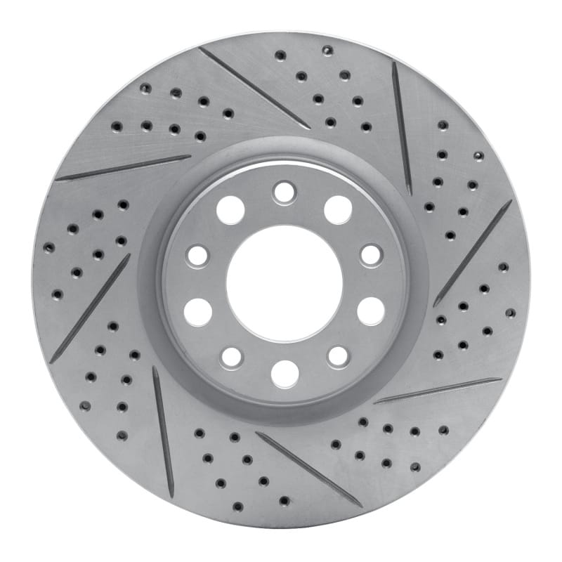 R1 Concepts — R1 13-23 Chrysler 200 Front Right Drilled & Slotted Geo-Carbon Rotor