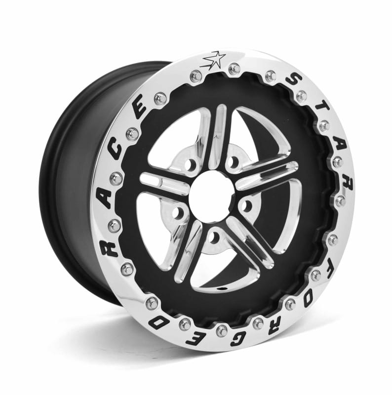 Race Star — Race Star 63 Pro Forged 15x10 SBL Sportsman 5x4.75 BC / 4.00in. BS Wheel - Black Anodized/Machined