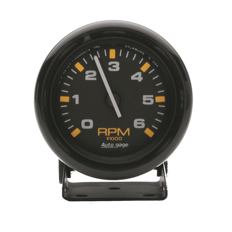 AutoMeter — Autometer Autogage 2-3/4in Black 6,000 RPM Pedestal Mount Mini Tachometer
2.75" TACH 6kRPM S B