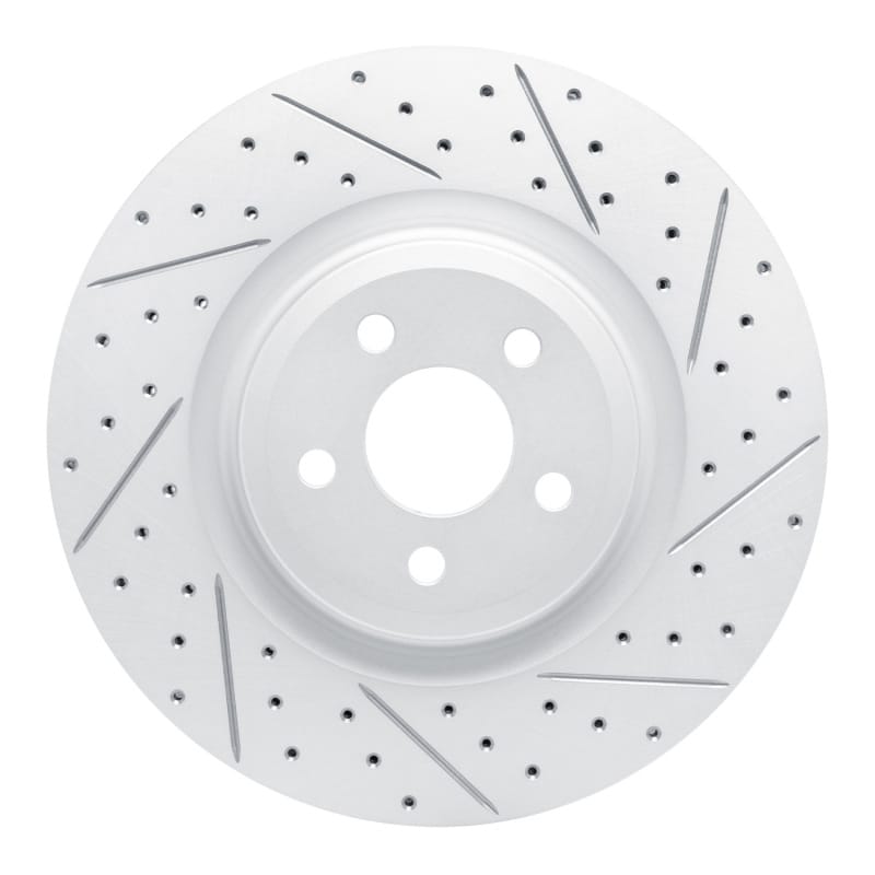 R1 Concepts — R1 19-24 Ford Edge Front Right Drilled & Slotted Geo-Carbon Rotor