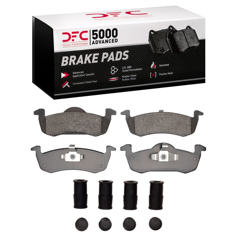 DFC — DFC 07-16 Ford Expedition Rear 5000 Advanced Semi Metallic Brake Pads and Hardware Kit
DFC Brake Pad Set