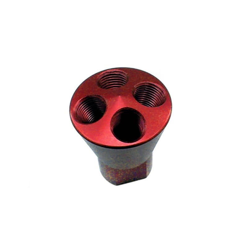 Nitrous Express — Nitrous Express 4 Port Showerhead Distribution Block - Red
Distribution Block
N2ODstributionBlk