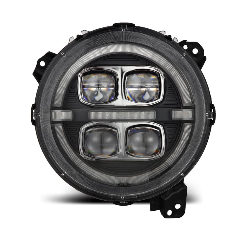 AlphaRex — AlphaRex 18-23 Jeep Wrangler JL/Gladiator JT LED Proj Headlights Black w/ Activ Light/Seq Signal/DRL
Projector Headlights