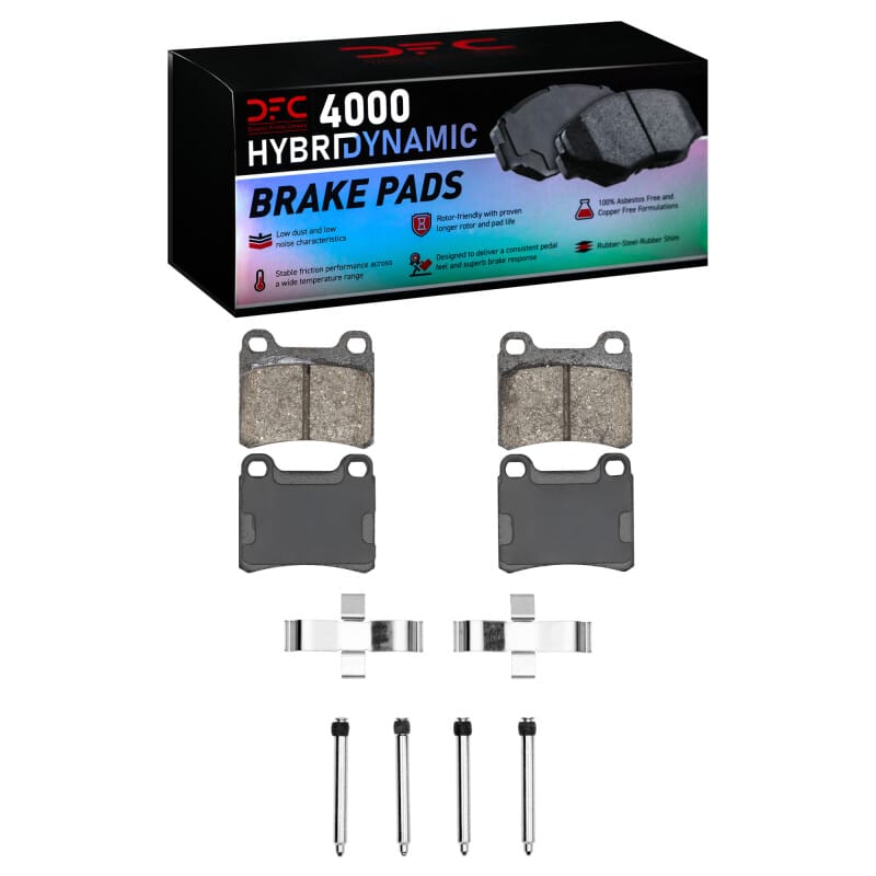 DFC — DFC 83-89 Mercedes-Benz 190E Rear 4000 HybriDynamic Brake Pads and Hardware Kit
DFC Brake Pad Set