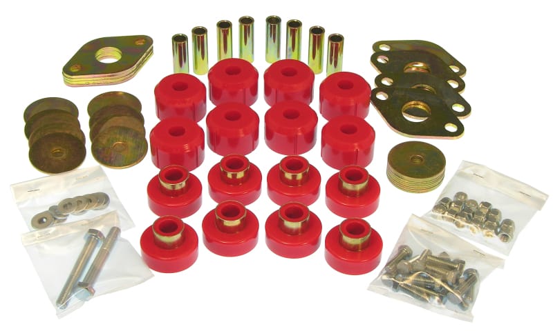 Prothane — Prothane 07-11 Jeep Wrangler JK 2DR Body Mount Kit - Red
BODY/SUB-FRAME MNTS