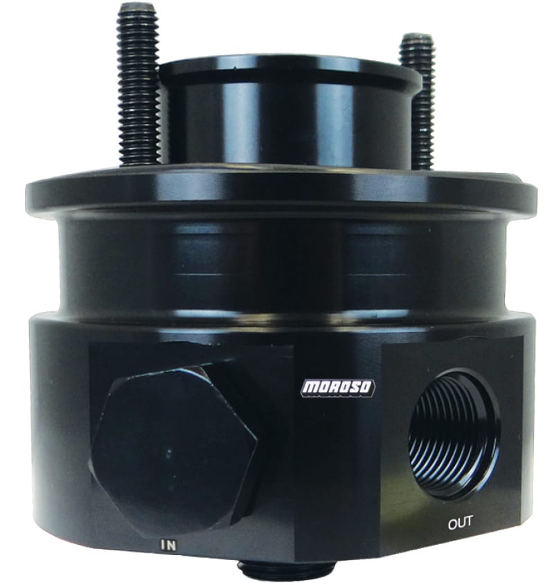 Moroso — Moroso Chevrolet Big Block Oil Filter Adapter - Sandwich - Accumulator/External Pump