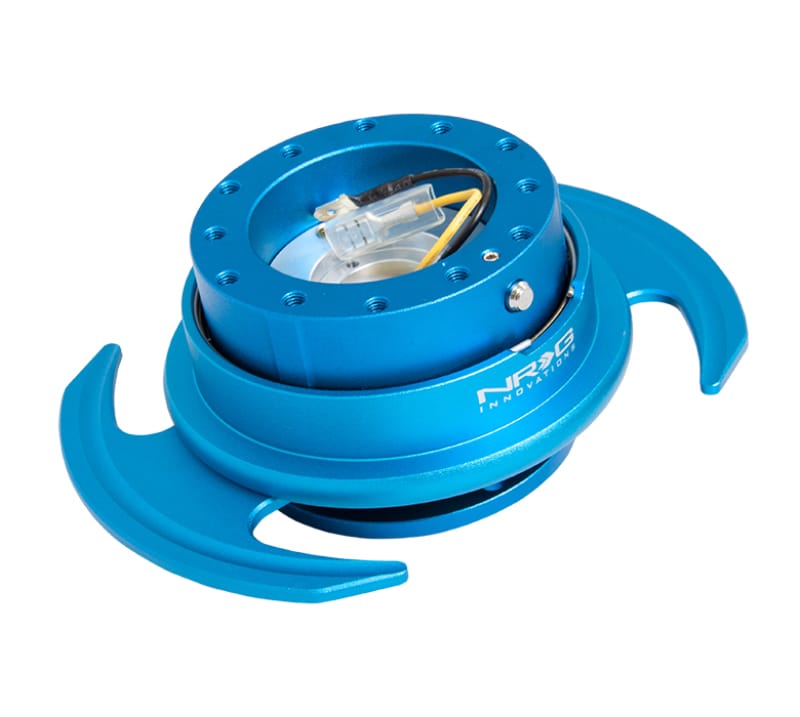 NRG — NRG Quick Release Kit Gen 3.0 - Blue Body / Blue Ring w/Handles