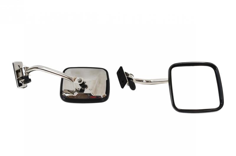 Kentrol — Kentrol 97-18 Jeep Wrangler TJ/JK E-Z Detach Mirrors Pair - Polished Silver