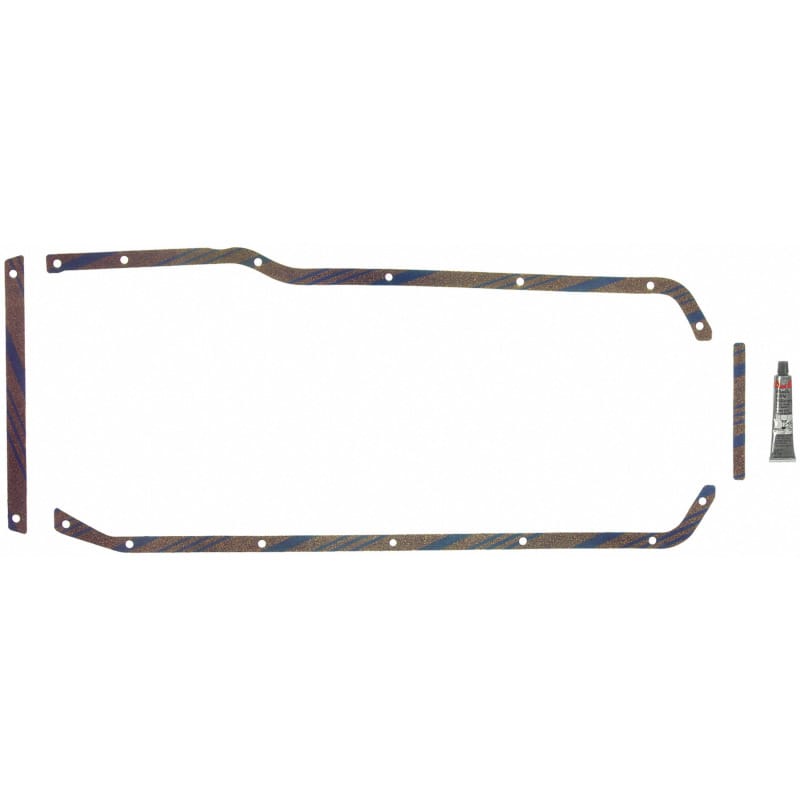 Fel-Pro — Fel-Pro Chevrolet C10 OS 30462 C Engine Oil Pan Gasket Set Blue Stripe cork-rubber