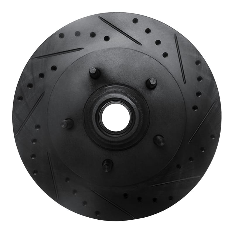 R1 Concepts — R1 97-00 Ford Expedition Front Right Drilled & Slotted Black Brake Rotor
R1 Brake Rotor Drill