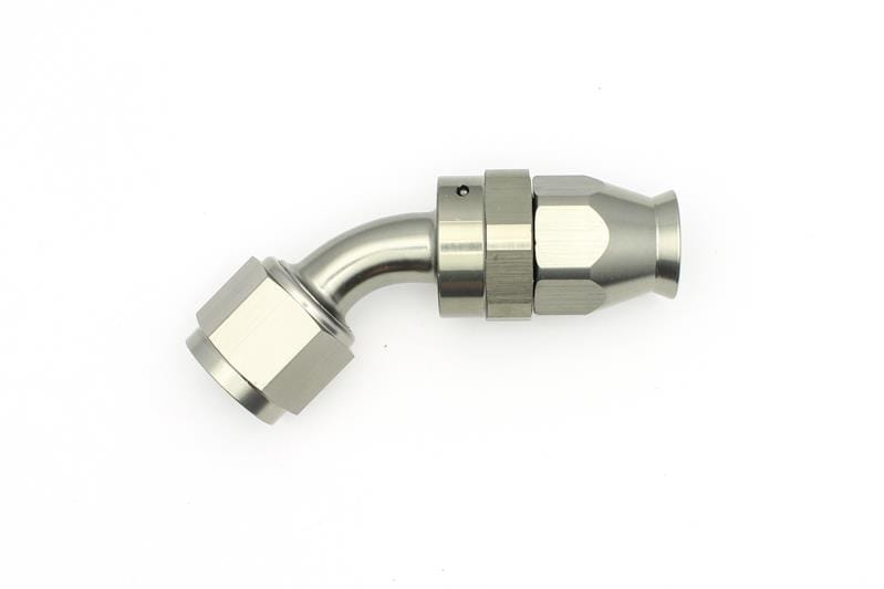 DeatschWerks — 45-Deg. 8AN Swivel PTFE Hose End
Hose End Fittings