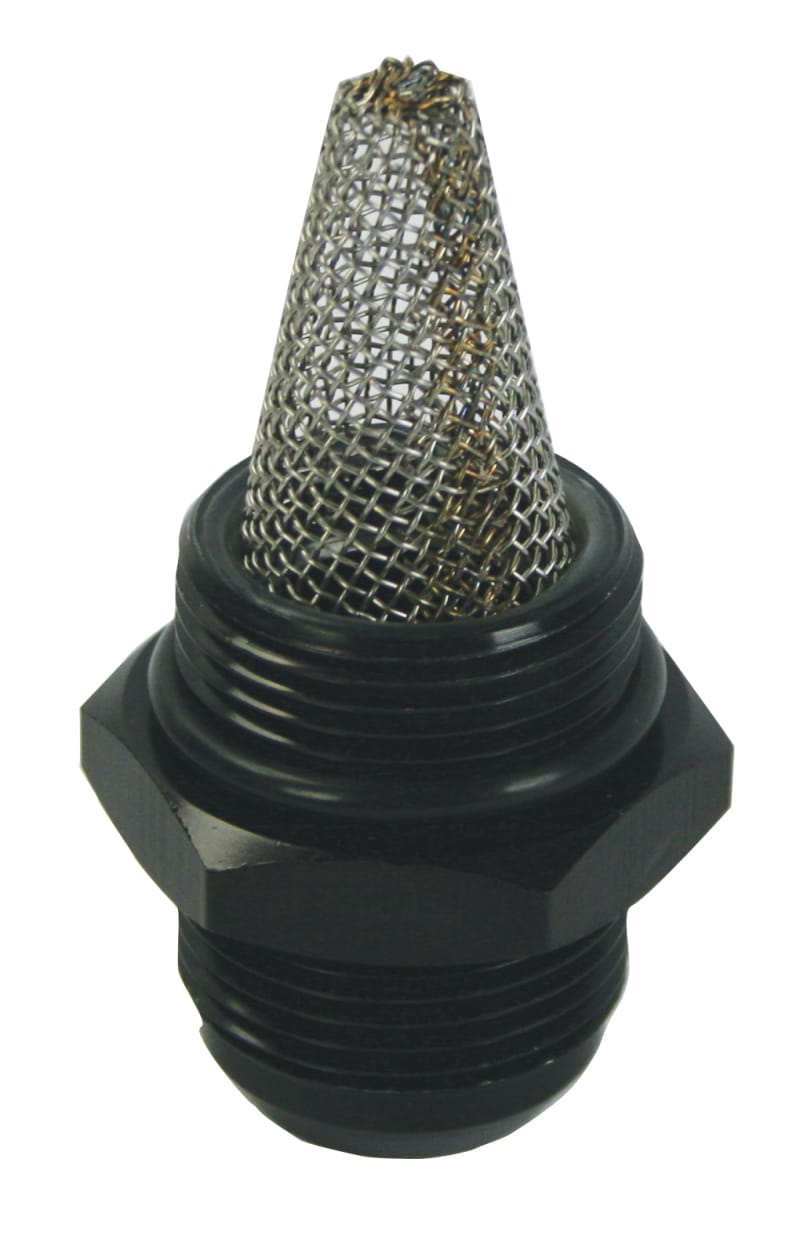 Moroso — Moroso Oil Filter Fitting -16An to -16An w/External Screen - Single