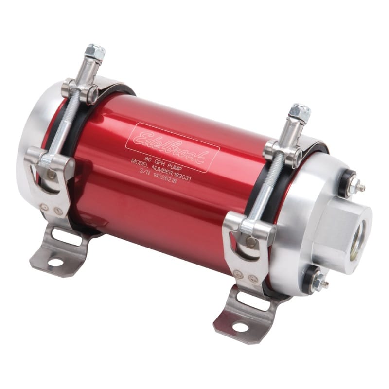 Edelbrock — Edelbrock Fuel Pump Electric Quiet-Flo EFI 80 GPH -10 In -10 Out Red/Clear
PUMPS