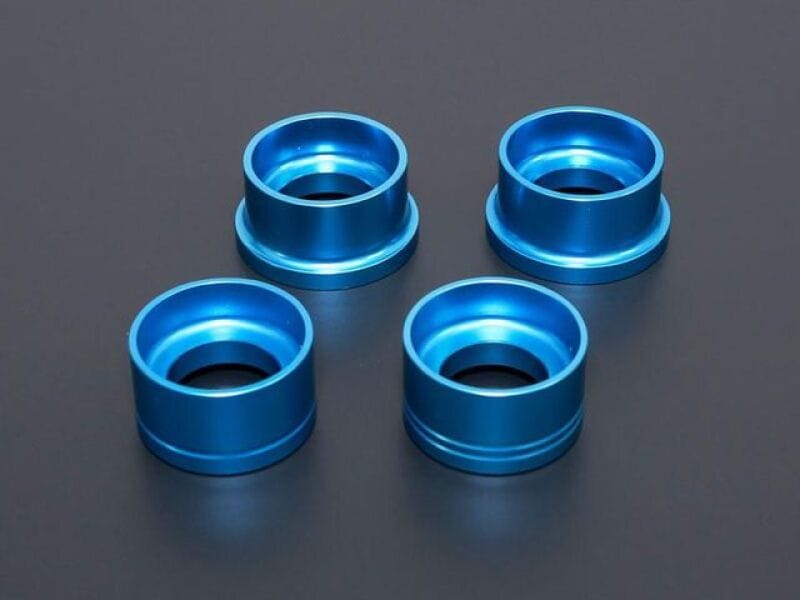 Cusco — Cusco Rear Cross Member Rigid Mount Collar Set Billet Alum 2021+ Toyota GR Yaris 1.6L AWD - Blue
