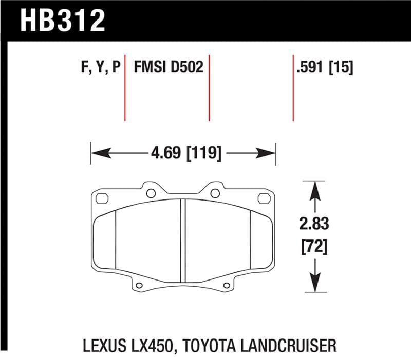 Hawk Performance — HPS Disc Brake Pad