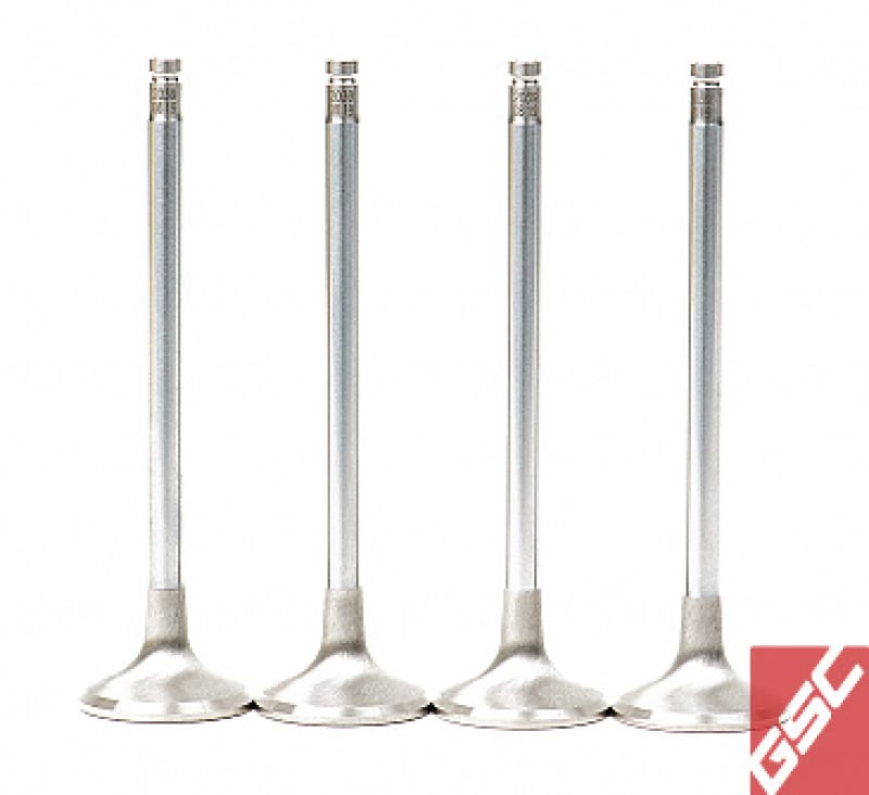GSC Power Division — GSC P-D Honda B-Series B16A/B17A/B18C Chrome Alloy Exhaust Valve 28mm Head - 6mm Stem - Set of 8