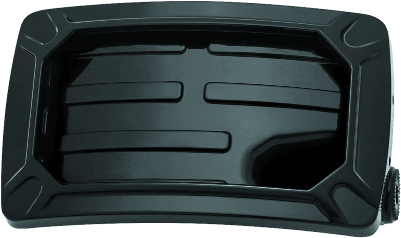Kuryakyn — Kuryakyn Nova Curved Horizontal Mount Side License Plate Holder Gloss Black