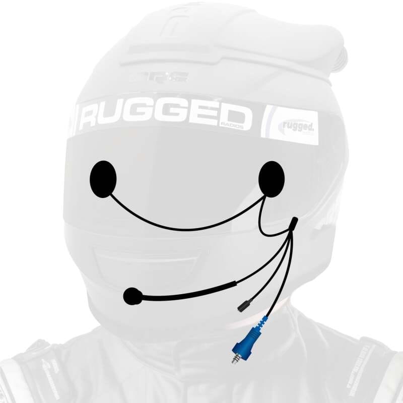 Rugged Radios — Rugged Radios OFFROAD Wired Helmet Kit with Alpha Audio Speakers Mic & 3.5mm Earbud Jack
