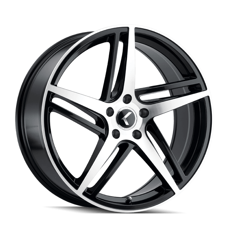 Kraze Wheels — Kraze KR195 Milano 20x8.5 / 5x114.3 BP / 38mm Offset / 72.62mm Hub Gloss Black Machined Wheel
KRAZE KR195