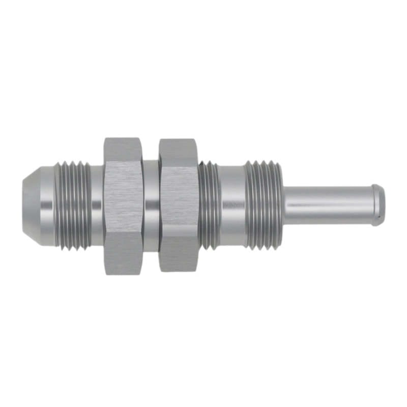 DeatschWerks — DeatschWerks 8AN Male Flare to Straight 5/16in Single Hose Barb - Anodized DW Titanium
Lines & Fittings