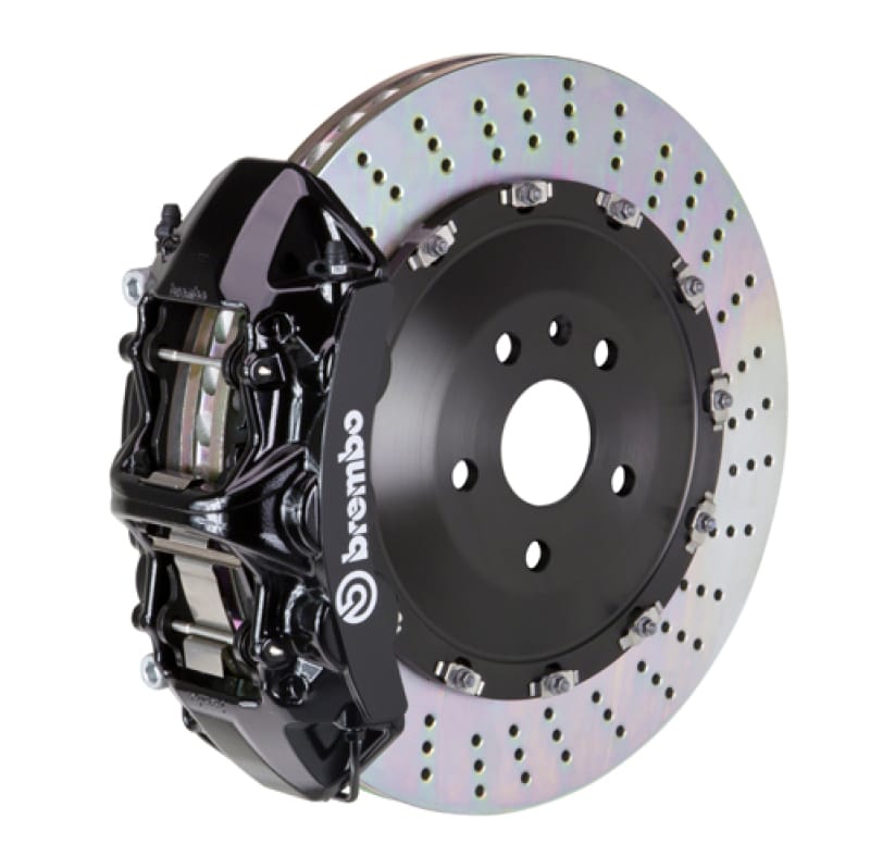 Brembo — Brembo 25+ BMW X3 30 xDrive/BMW X3 M50 xDrive Fr GT BBK 6 Pist Cast 405x34 2pc Rotor Drilled - Black