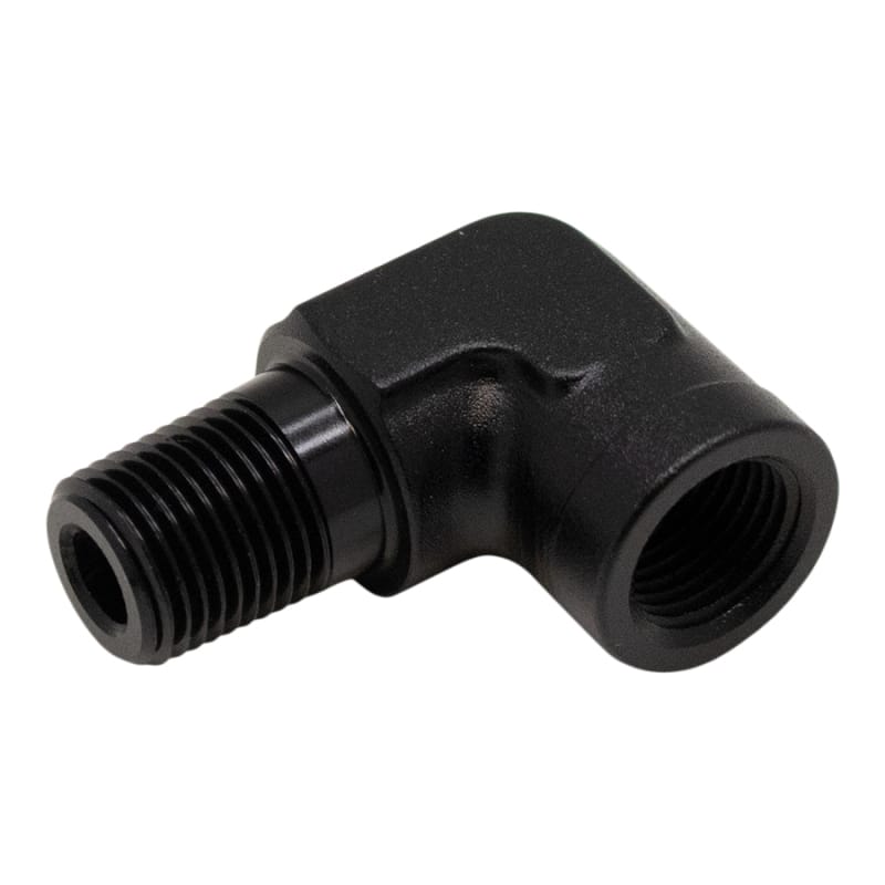 DeatschWerks — DeatschWerks 90-Degree 1/8in NPT Male to Female 1/8in NPT - Anodized Matte Black
Lines & Fittings