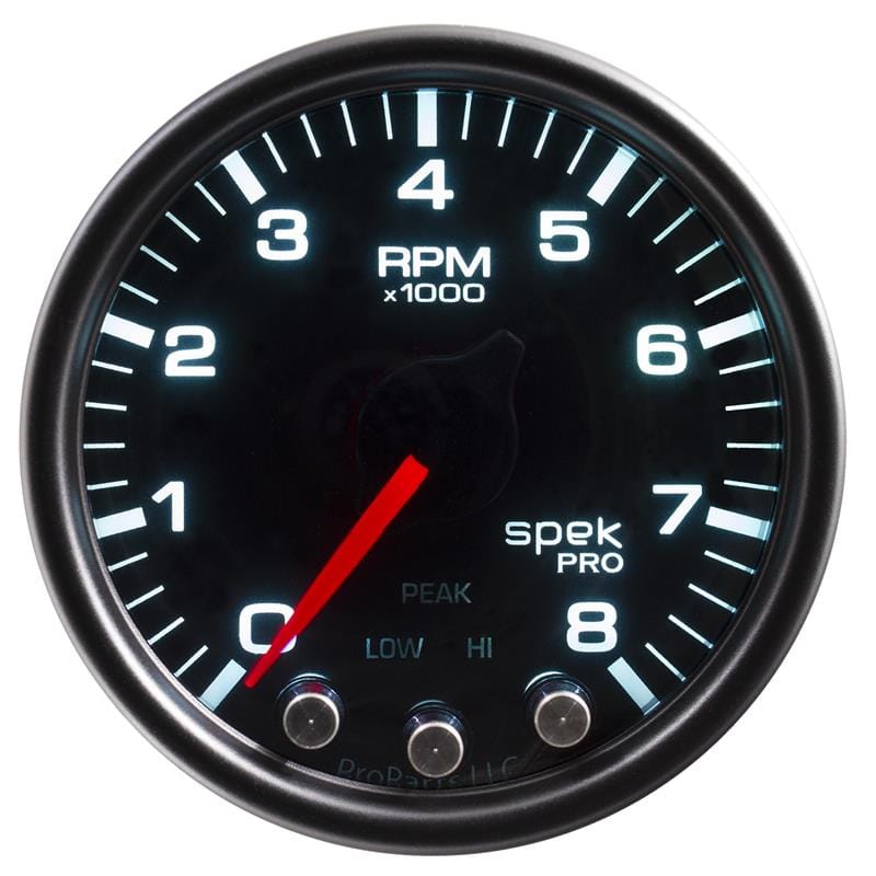 AutoMeter — Autometer Spek-Pro Gauge Speedometer 5in 180 Mph Elec. Programmable Black/Smoke/Black
GA 5" SPEEDO BSB SPK