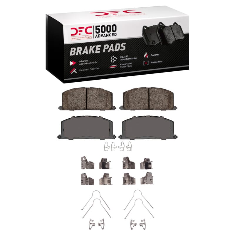 DFC — DFC 92-99 Toyota Paseo Front 5000 Advanced Ceramic Brake Pads and Hardware Kit
DFC Brake Pad Set