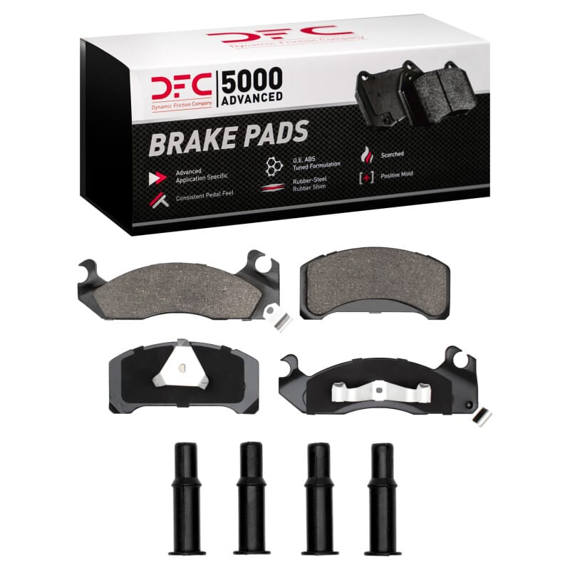 DFC — DFC 82-93 Ford Mustang Front 5000 Advanced Semi Metallic Brake Pads and Hardware Kit
DFC Brake Pad Set