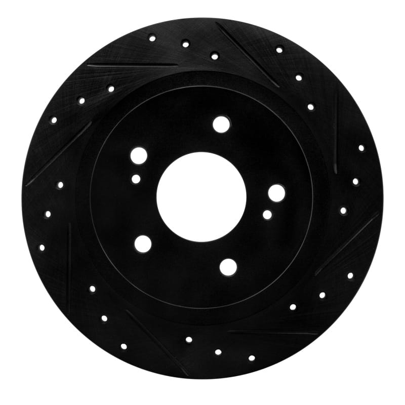 R1 Concepts — R1 1984-1988 Nissan 200SX Rear Right Drilled & Slotted Black Brake Rotor
R1 Brake Rotor Drill
