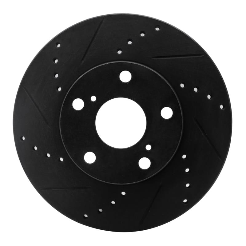 R1 Concepts — R1 05-15 Toyota Tacoma Front Left Drilled & Slotted Black Brake Rotor
R1 Brake Rotor Drill