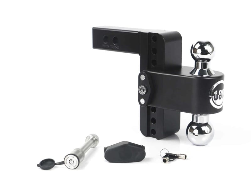 Weigh Safe — Weigh Safe 180 Hitch 6in Drop Hitch & 2in Shank (10K/12.5K GTWR) w/WS05 - Black Cerakote