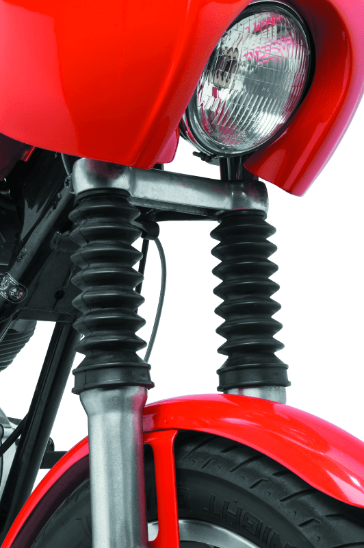 Bikers Choice — Bikers Choice 39MM Black Fork Boots Extended 6.9in / Collapsed 3.35in (Pair)