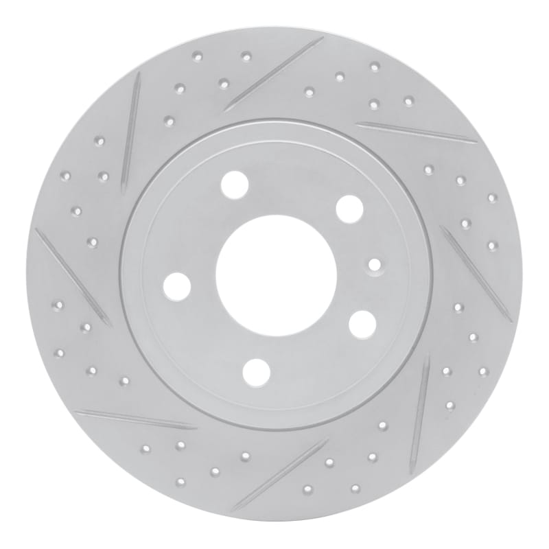 R1 Concepts — R1 00-09 Audi A4 (Mexico) Rear Left Drilled & Slotted Geo-Carbon Rotor