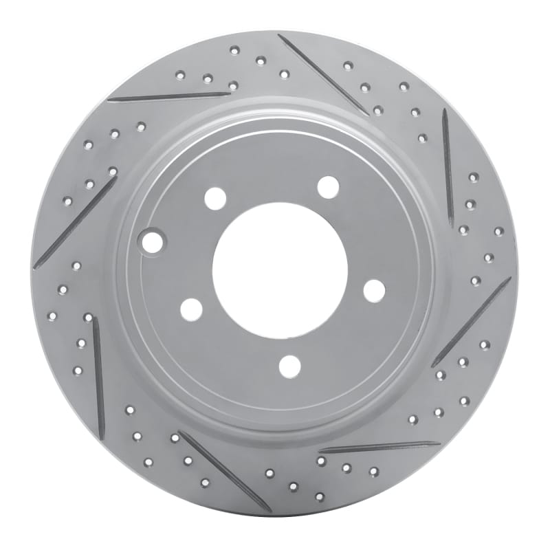 R1 Concepts — R1 07-17 Chrysler Sebring Rear Right Drilled & Slotted Geo-Carbon Rotor