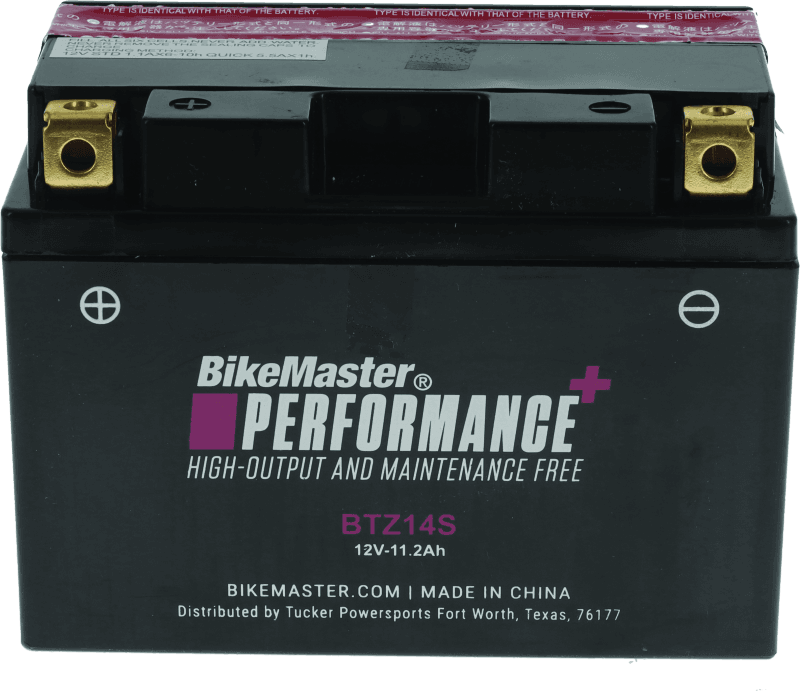 BikeMaster — BTZ14S Battery, 140 CCA