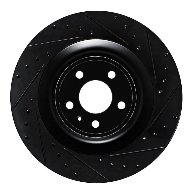 R1 Concepts — R1 15-18 Porsche Macan Rear Right Drilled & Slotted Black Brake Rotor
R1 Brake Rotor Drill