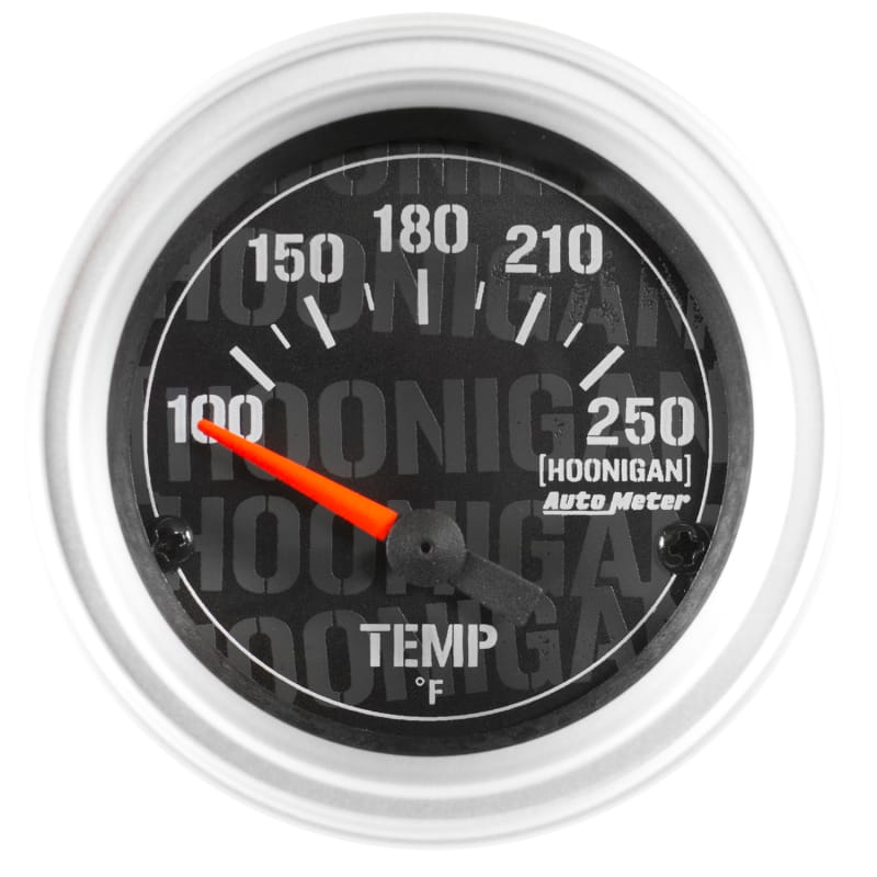 AutoMeter — Autometer Hoonigan 52mm 100-200 Deg F Full Electronic Water Temp Gauge
2" TEMP, 100-250 F,