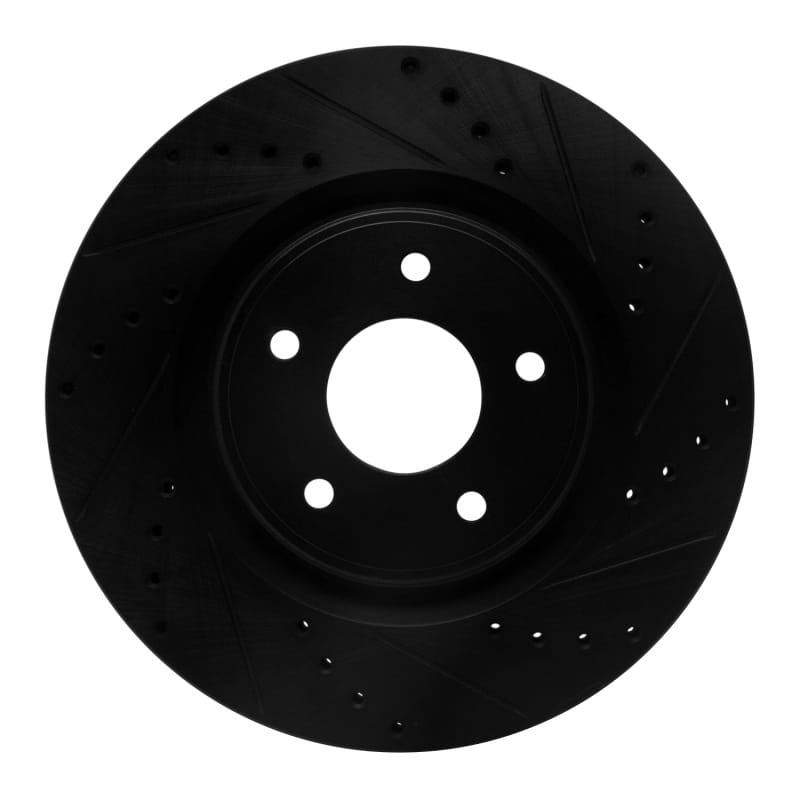 R1 Concepts — R1 14-19 Nissan Rogue Front Right Drilled & Slotted Black Brake Rotor
R1 Brake Rotor Drill