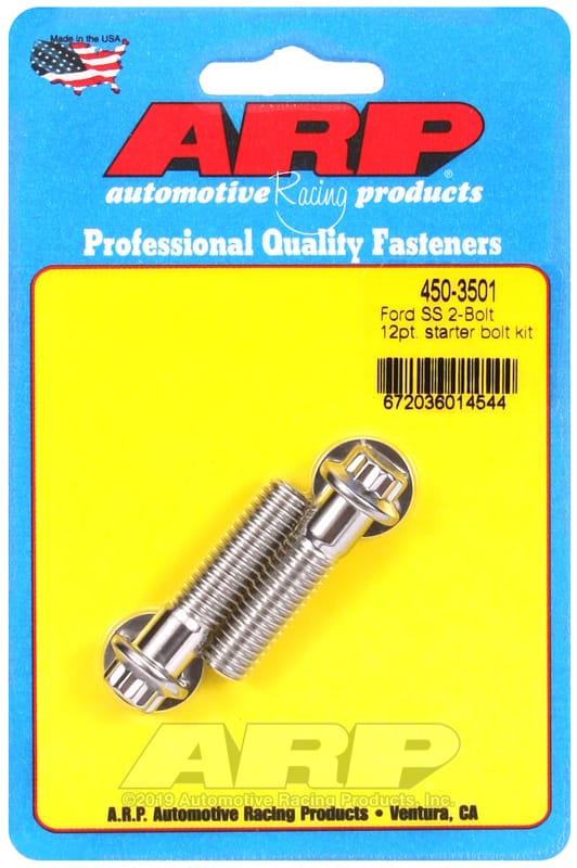 ARP — ARP Ford SS 2-Bolt 12Pt Starter Bolt Kit